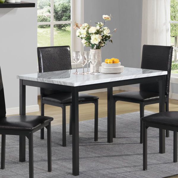 Granite top discount dining table design